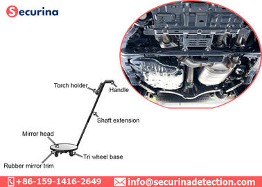 Portable Under Vehicle Checking Mirror Car Bottom Bomb Detector Aluminum Handles