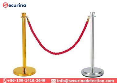 Safety Line Pole Rope Stanchion Cording Off Queue Barrier Ball Top Classical Airport Queuing